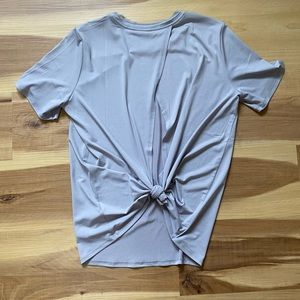 Fabletics tie open back tee